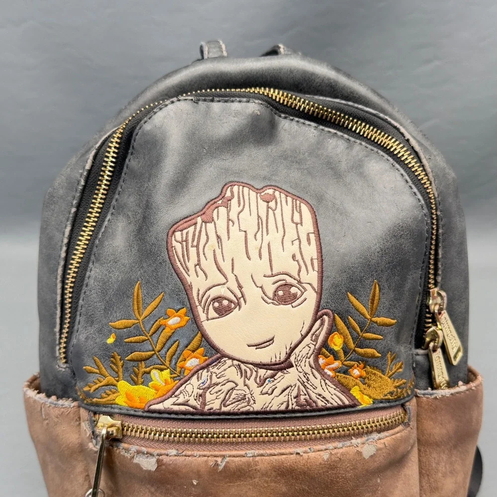 Marvel Loungefly Guardians of the Galaxy I Am Groot Backpack Hesvy Damage